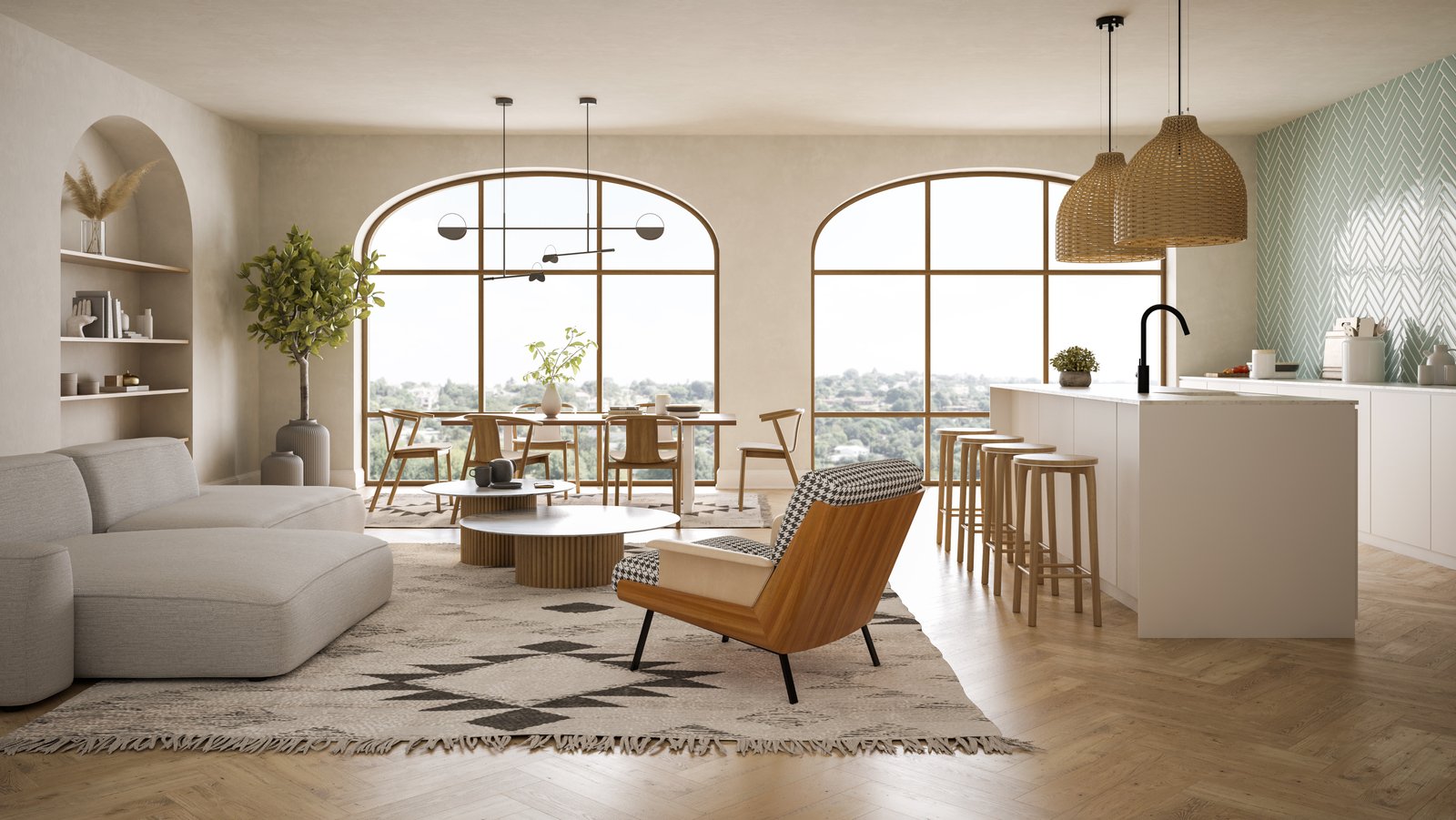 Exquisite residential living room sanctuary